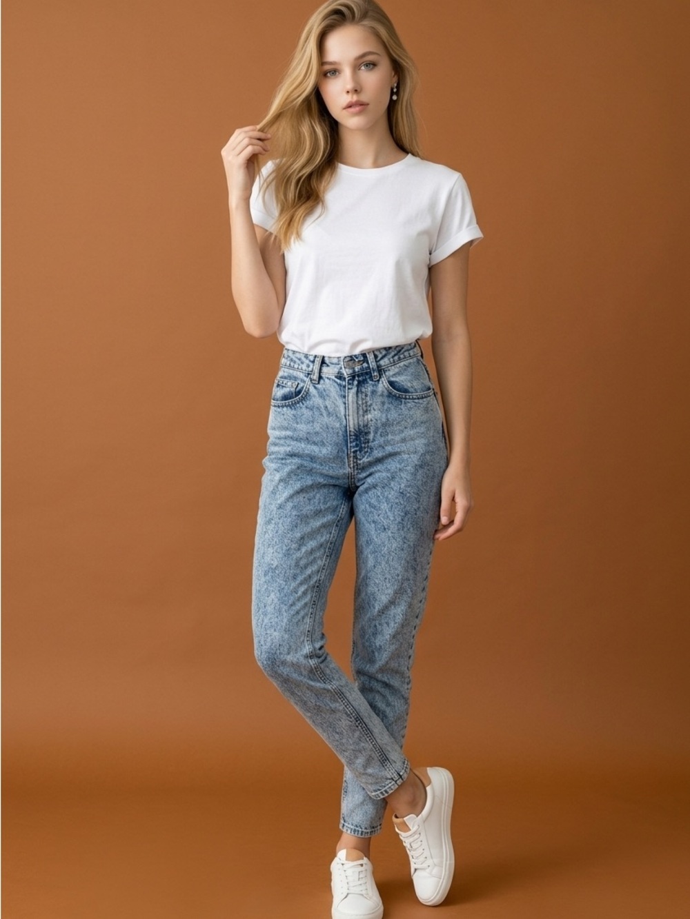 Vintage International Stefano Sportswear  Light Wash Women Jeans -